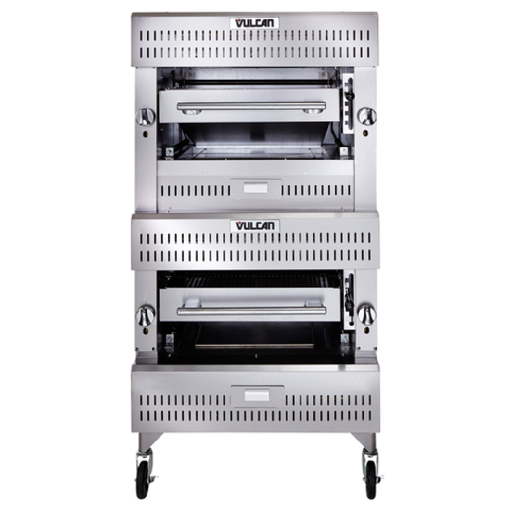 Vulcan VIB2_LP V Series Deck-Broiler Heavy Duty Range Match Gas