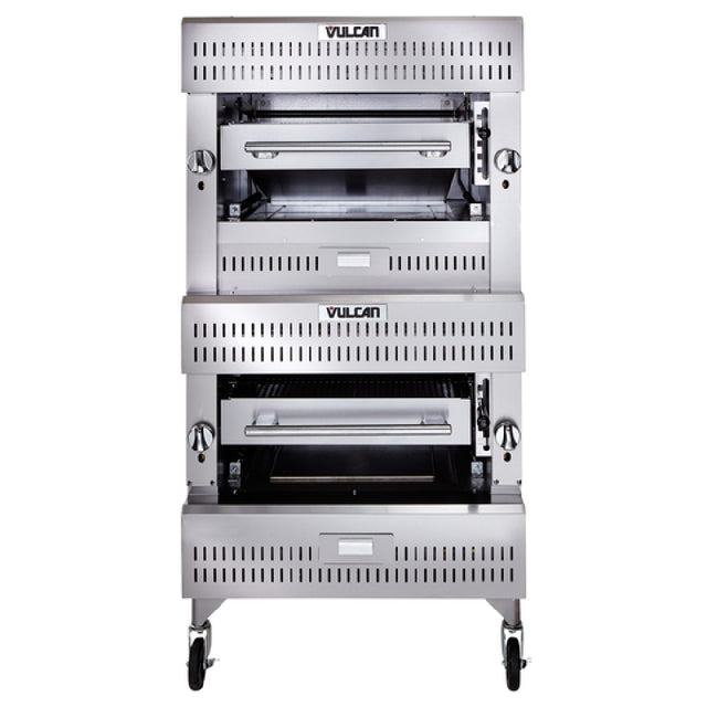 Vulcan VIB2_LP V Series Deck-Broiler Heavy Duty Range Match Gas