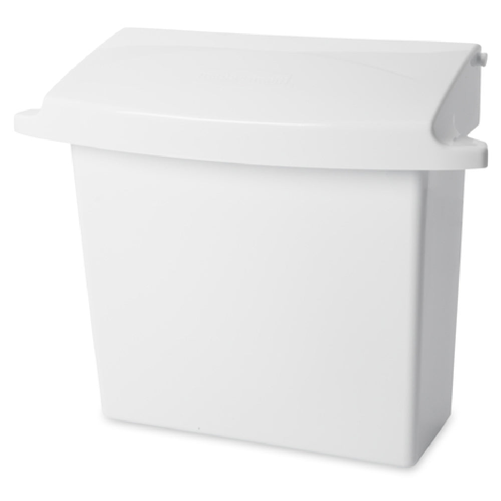 Rubbermaid FG614000WHT - Sanitary Napkin Receptacle, 12-1/2"L X 5-1/4"W X 10-3/4"H