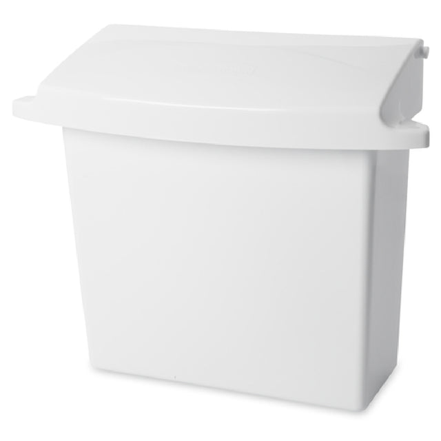 Rubbermaid FG614000WHT - Sanitary Napkin Receptacle, 12-1/2"L X 5-1/4"W X 10-3/4"H