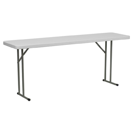 Flash Furniture DAD-YCZ-180-GW-GG Folding Table 72"W X 18"D X 29"H Seats Up To 3 Adults