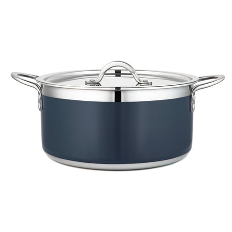 Bon Chef 71303-CF2-CB Country French X Pot 5 Qt. 22 Oz. 10-1/8" Dia. X 4-3/4"H