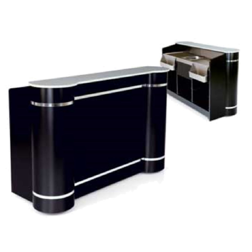 Forbes Industries 4875-6 Mobile Bar 28-1/2"W X 75"L X 47-1/2"H High Pressure Laminate Body