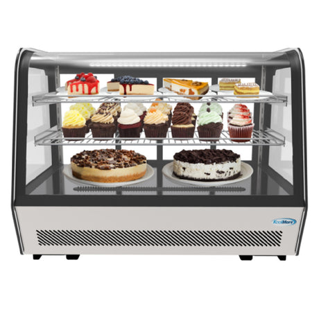 Koolmore CDC-5C-BK Refrigerated Display Case Countertop 34-3/5"W