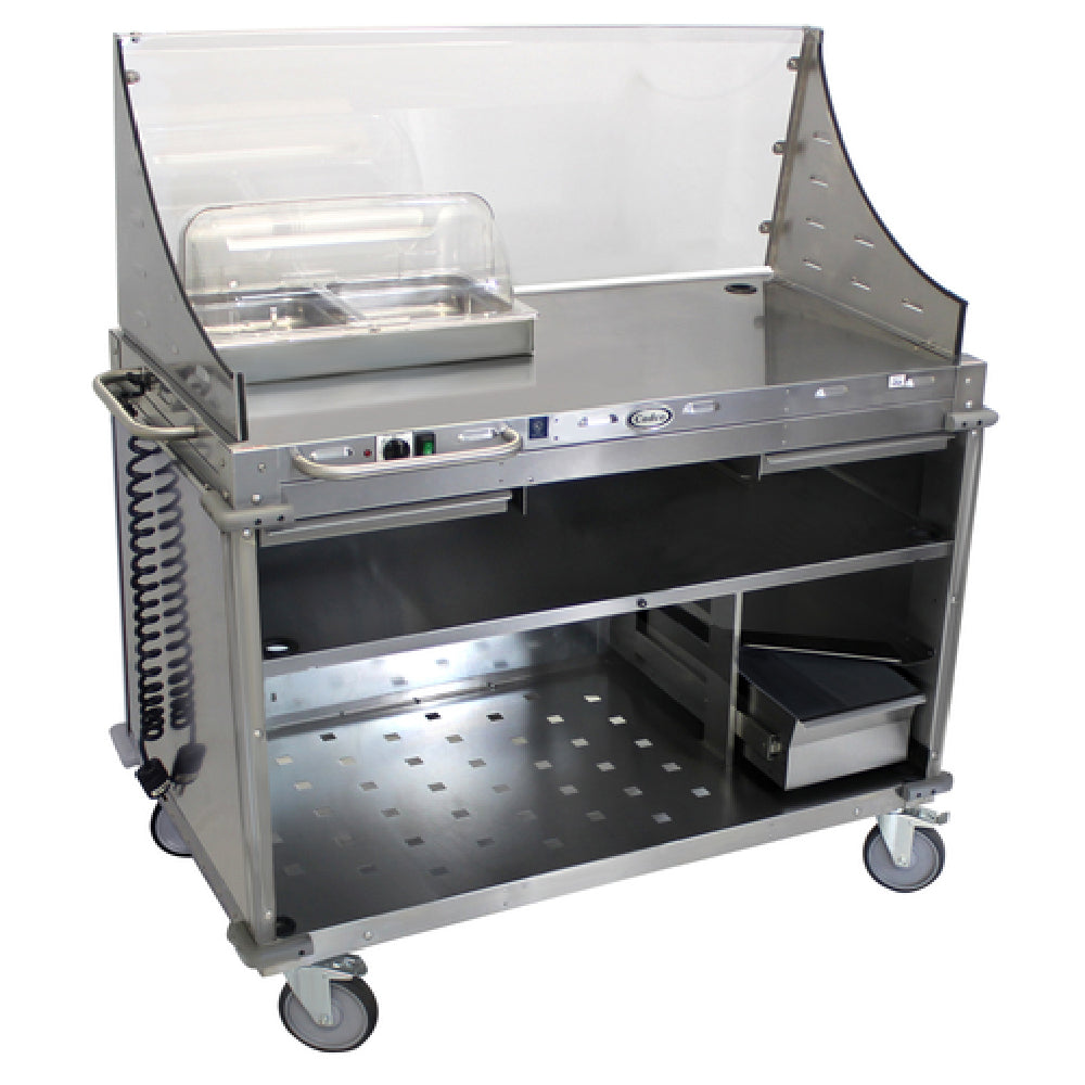 Cadco CBC-DC-LST Mobile Demo/ Sampling Cart Large Full Size Buffet Server