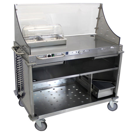 Cadco CBC-DC Mobile Demo/ Sampling Cart Large Full Size Buffet Server