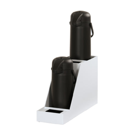 Cal Mil 360-2-15 Airport Stand 7.5"W X 23.5"D X 15.25"H (2) Drip Strays Included