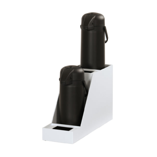 Cal Mil 360-2-15 Airport Stand 7.5"W X 23.5"D X 15.25"H (2) Drip Strays Included