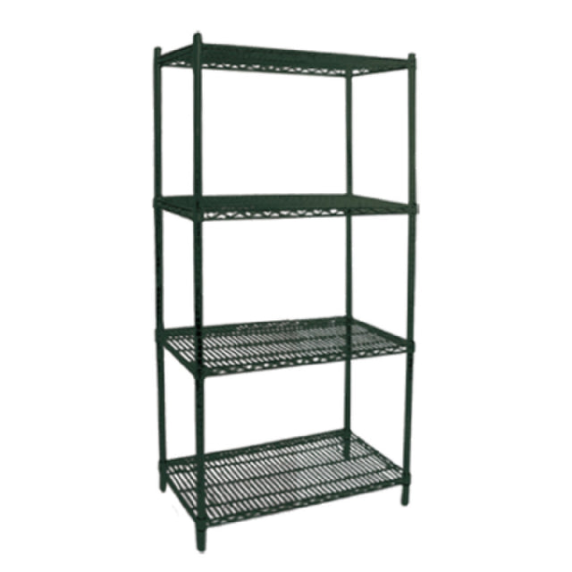 Omcan 45171 (45171) Shelving Unit 48"W X 18"D X 72"H (4) Wire Shelves & Posts