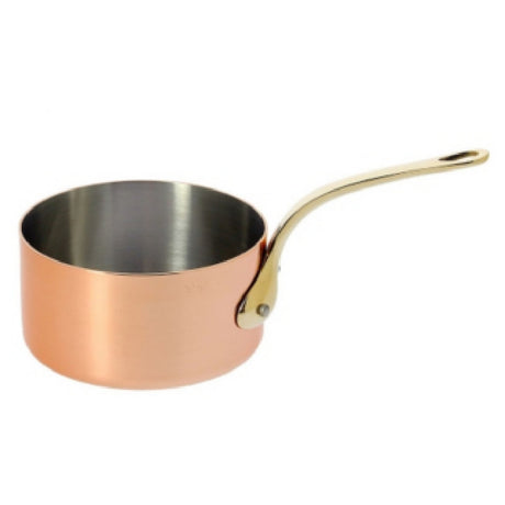 JB Prince RB342 10 De Buyer Copper Saucepan 3.9"dia Brass Long Handle