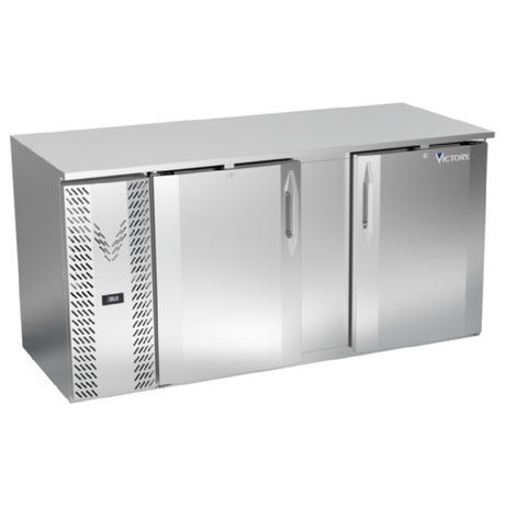 Victory VBB68HC-F-S - Back Bar Refrigerator, Food Rated, Two-section