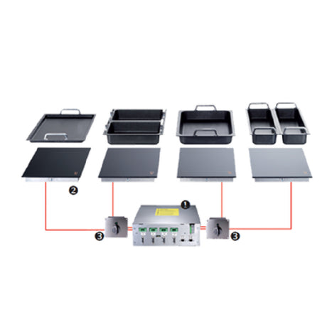 Garland HOIN1600 Induction Hold-Line Built-in (2) 20.47" X 12.6" Ceran Ceramic Glass Top With (2) Heat Retaining Plates