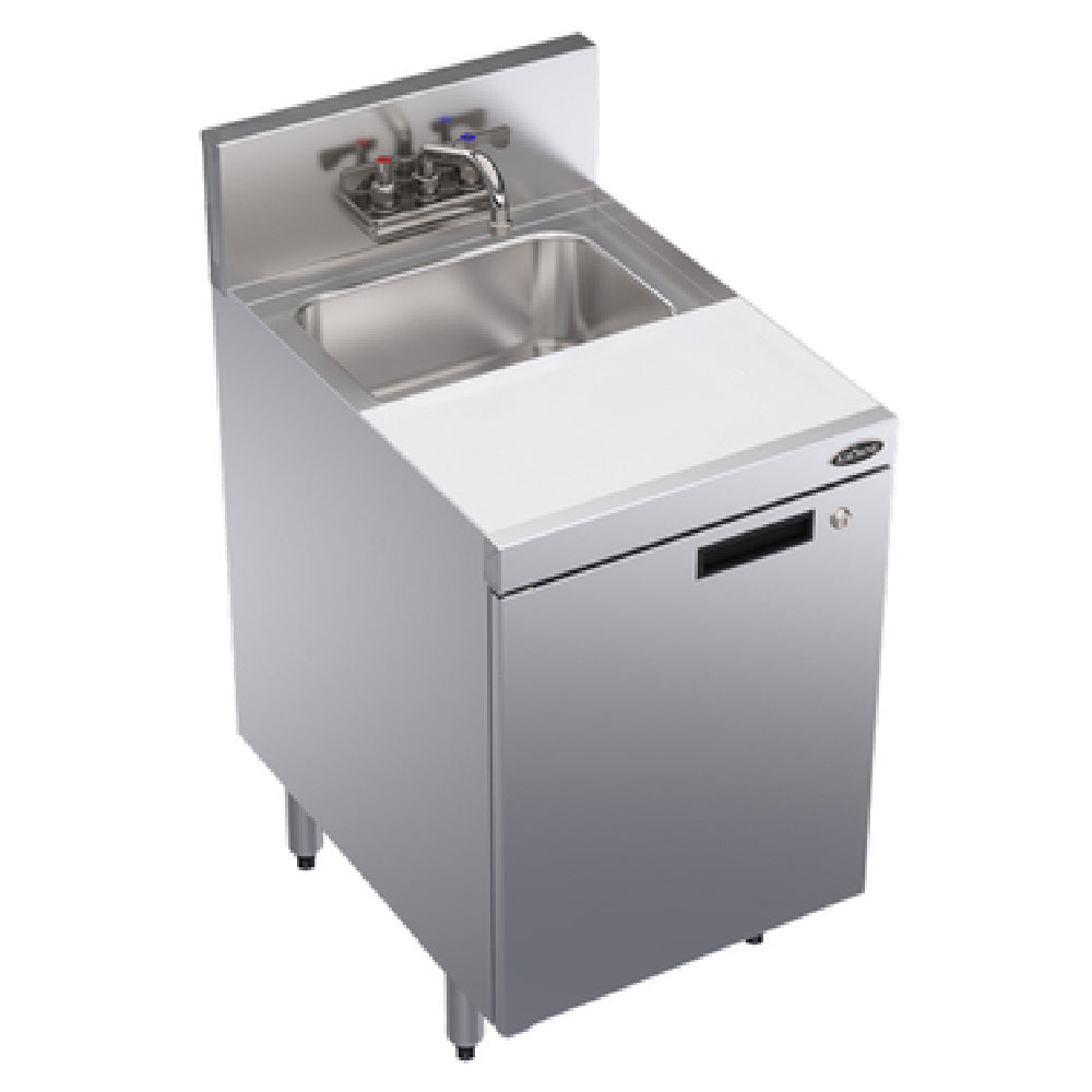 Krowne KR24-MC18-C Royal Series Underbar Speed Station With Cabinet Base & Locking Hinged Door