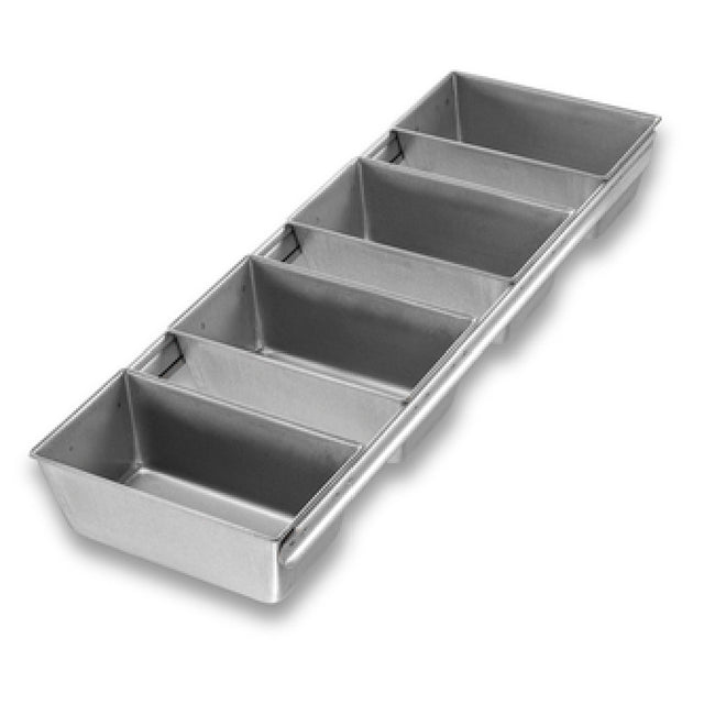 Chicago Metallic 44145 Bread Pan Set 4-pan 6-1/8" X 18" X 2-3/16" Overall