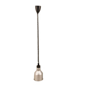 Omcan 48088 (FW-CN-0170S) Heat Lamp Ceiling Mount 6.7" Dia. Silver Dome Shade