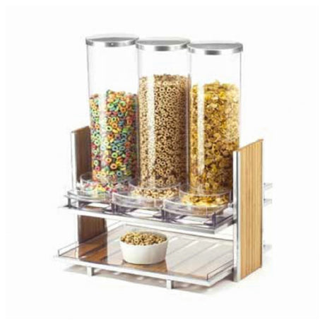 Cal Mil 1499 Eco Modern Cereal Dispenser 18-1/4"W X 13-1/4"D X 24-1/2"H (3) 2.7L Capacity Bins