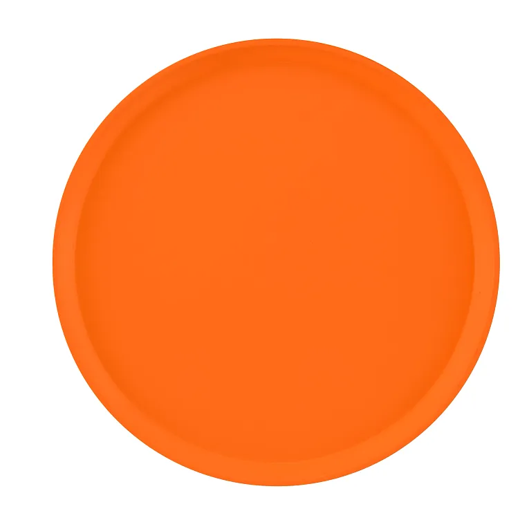 Cambro 1600222 Serving Camtray® Round 16" Dia. Orange Pizzazz