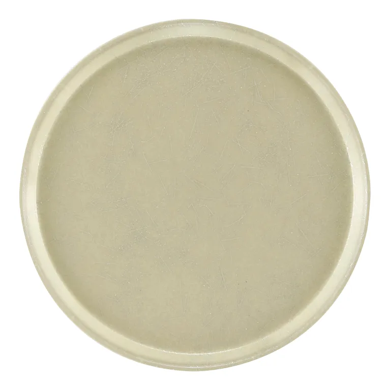 Cambro 1600531 Serving Camtray® Round 16" Dia. Galaxy Antique Parchment Silver