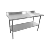 Sapphire Manufacturing SMTEB16-3060S Worktable 60"W X 30"D X 35"H 16/304 Stainless Steel