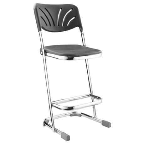 National Public Seating 6624B NPS® Elephant Z-Stool With Backrest Stackable & Nesting