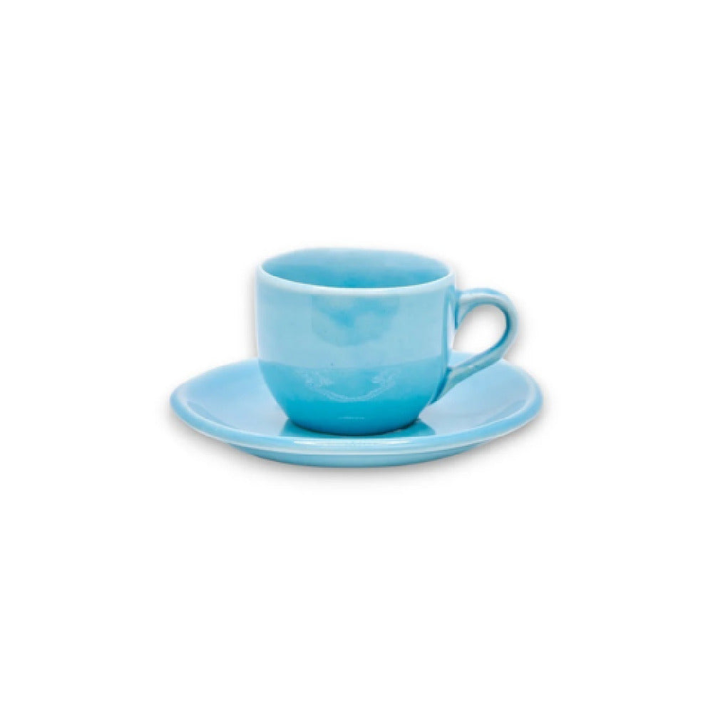 By The Earth Living CM072 Tea Cup & Saucer 5.5" Dia. Saucer 6 Oz Cup