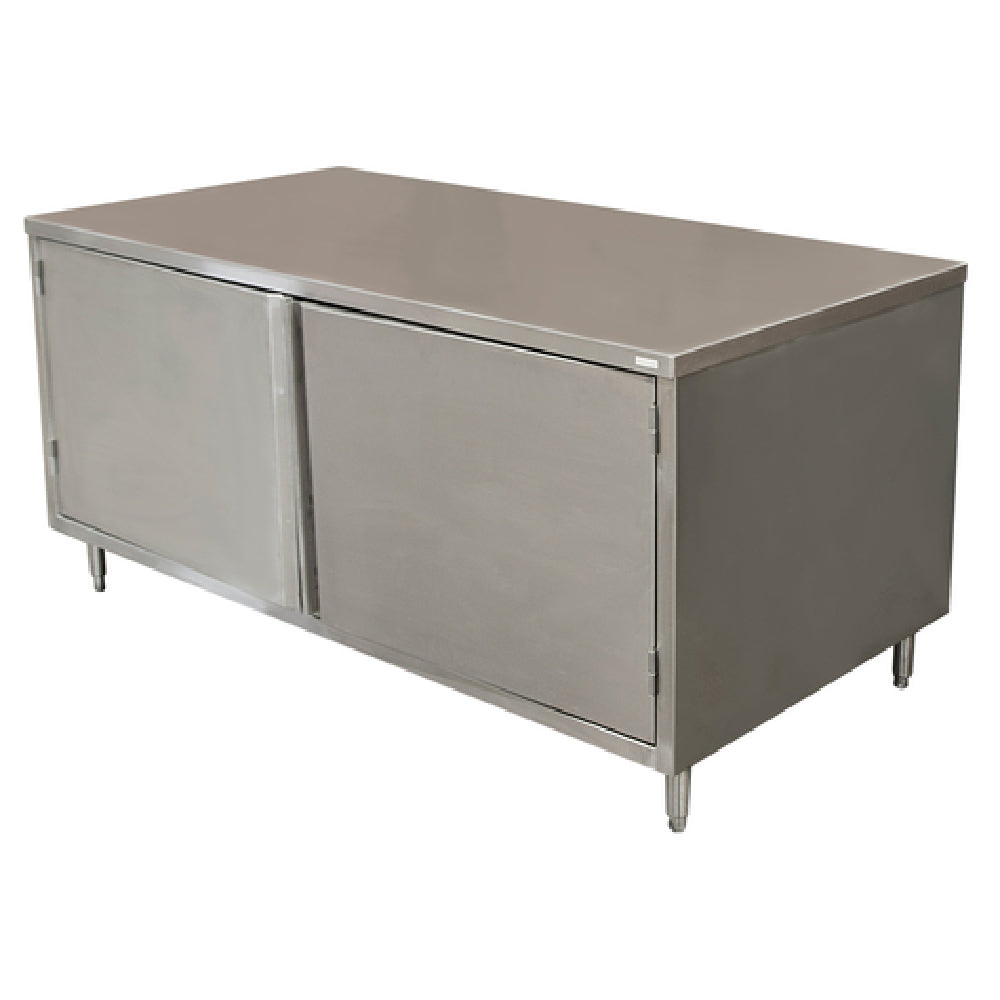 BK Resources CST-3672H Chef Table Cabinet Base With Hinged Doors 72"W X 36"D X 34-3/4"H Overall Size