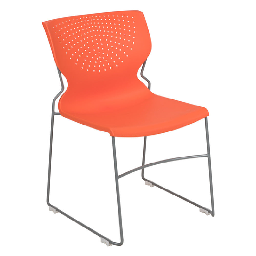 Flash Furniture RUT-438-OR-GG Hercules Series Stacking Chair 661 Lb. Weight Capacity