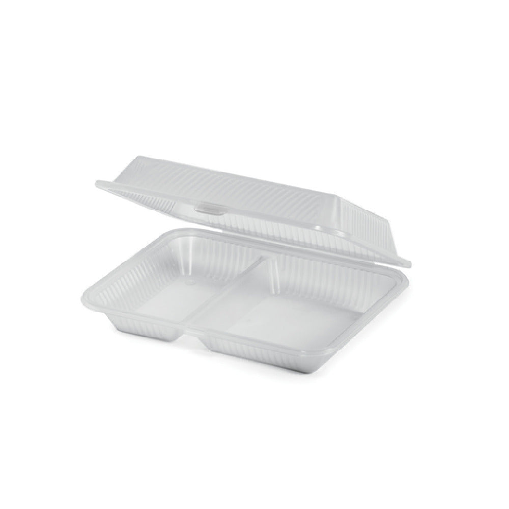 GET Enterprises EC-15-2-CL G.E.T Food Container 10"L X 8"W X 3"H 2-compartments