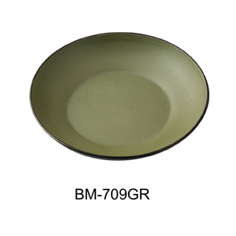 Yanco BM-709GR Pasta Or Salad Bowl 9"W X 9"D X 1-3/4"H 30 Oz