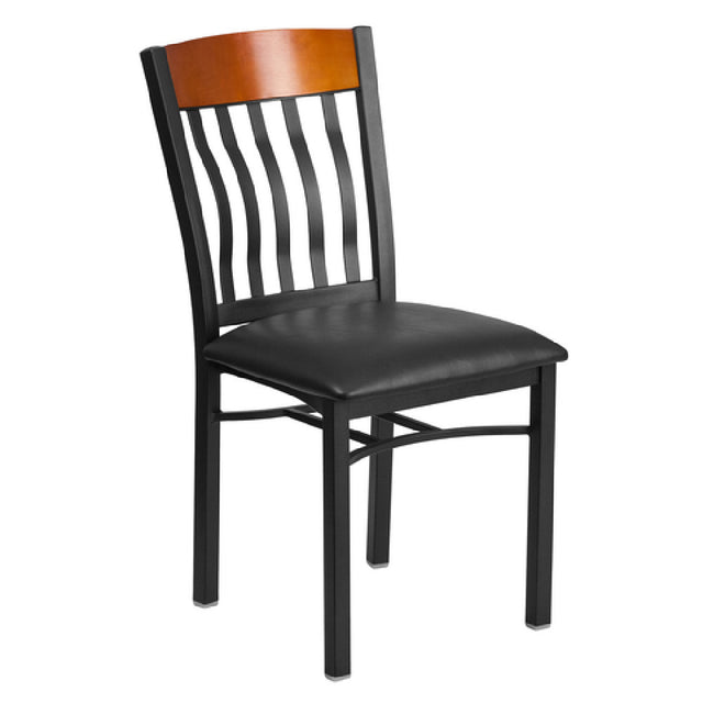 Flash Furniture XU-DG-60618-CHY-BLKV-GG Hercules Eclipse Series Restaurant Chair