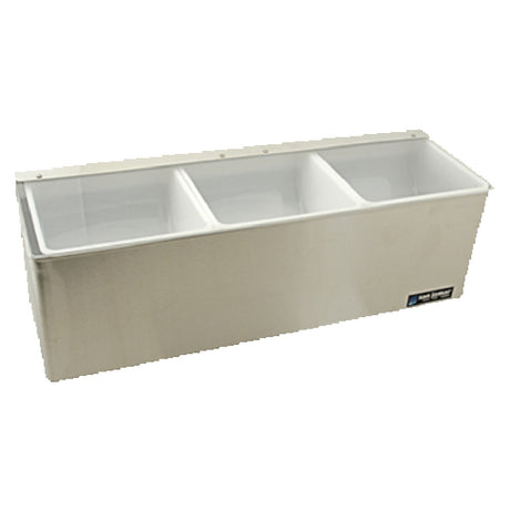 Franklin Machine Products 150-3530 Chilled Condiment Tray 18-1/8" X 5-3/4" X 5-1/2" H (3) 1 Quart Compartments