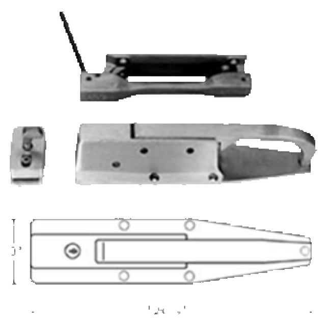 Franklin Machine Products 122-1129 Latch With Strike 12-9/16"