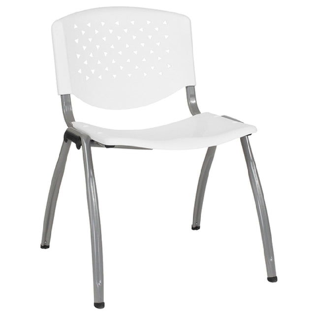 Flash Furniture RUT-F01A-WH-GG Hercules Series Stacking Chair 880 Lb. Weight Capacity