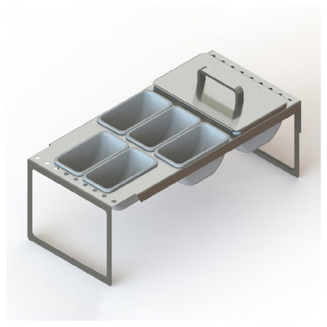 Glastender DICF-12B Drawer Insert Condiments Full