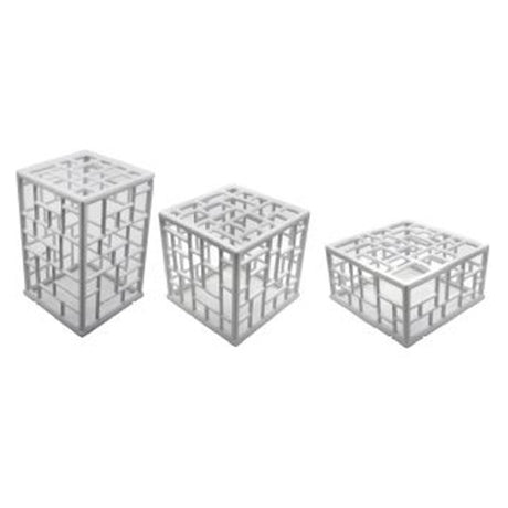 GET Enterprises SCUB3-WW Bugambilia® Mondrian Riser Set 3 Piece Includes (1) Each: 10" X 10" X 14-1/2"H