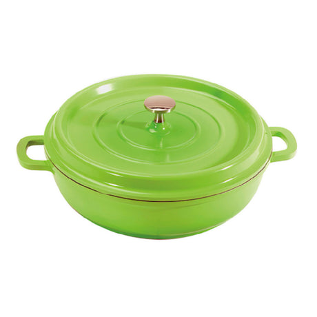 GET Enterprises CA-007-O/BK/CC Heiss™ Induction Dutch Oven 6-1/2 Qt. (7 Qt. Rim Full) 11" Dia. X 4-1/2"H