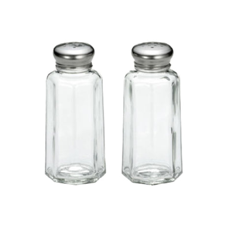 Tablecraft 155S&P-2 Salt/Pepper Shaker 2 Oz. 1-5/8"L X 1-5/8"W X 4"H