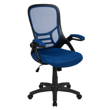 Flash Furniture HL-0016-1-BK-BL-GG Porter Swivel Office Chair 40-1/4" To 44" Adjustable Height