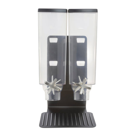 Hubert 99513 - HUBERT® 2 Container Cereal Dispenser With Stand - 9 3/16"L X 8 1/8"W X 17 3/16"H