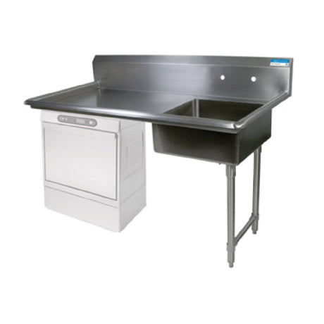 BK Resources BKUCDT-60-R-SS Soiled Dishtable Undercounter 60"W X 30"D X 46"H