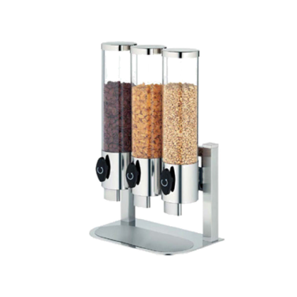 Bauscher Hepp 57.0124.6040 - Cereal Dispenser, Triple Dispensers, 369-3/5 Oz. (123.2 Oz. Each Dispenser)