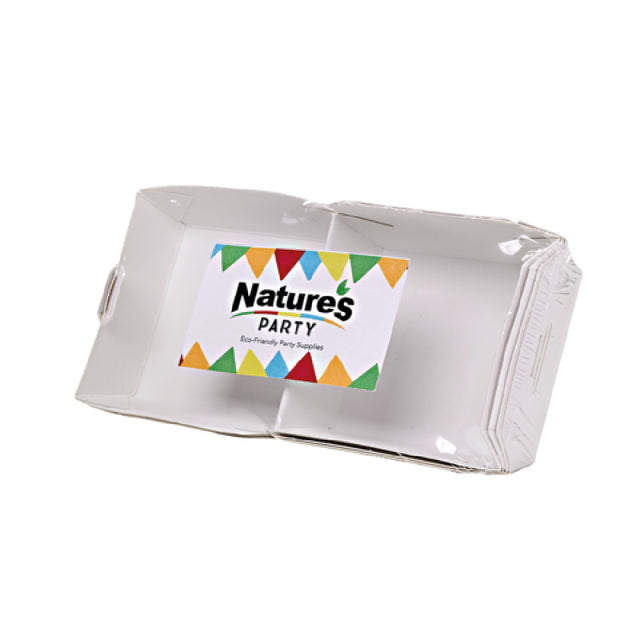 PacknWood 8NPEATBURG80 - Mini Cardboard Burger Box, 3.54"W X 3.54"D, Square