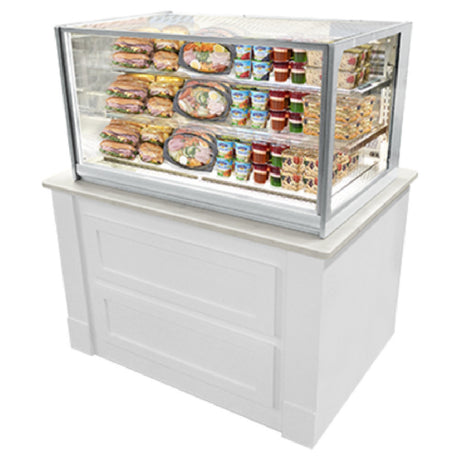 Federal Industries ITR3634 Italian Glass Refrigerated Counter Display Case Drop-in Model