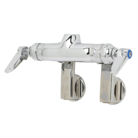 T&S Brass B-0340-LN Double Pantry Faucet Wall Mount Adjustable Centers (2-1/4" To 8-1/4")