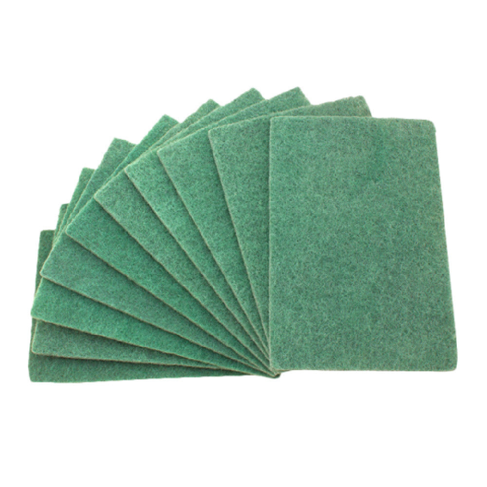 Crestware SP69 Scouring Pad 6" X 9" Green