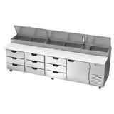Beverage Air DPD119HC-9 Pizza Top Refrigerated Counter Four-section 119"W
