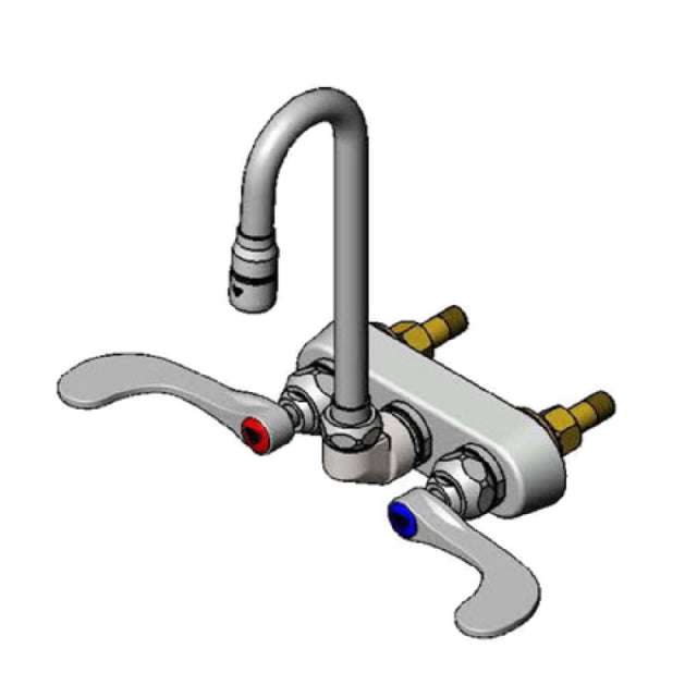 T&S Brass B-1115-132X-02 Faucet Workboard Wall Mount 4" Centers