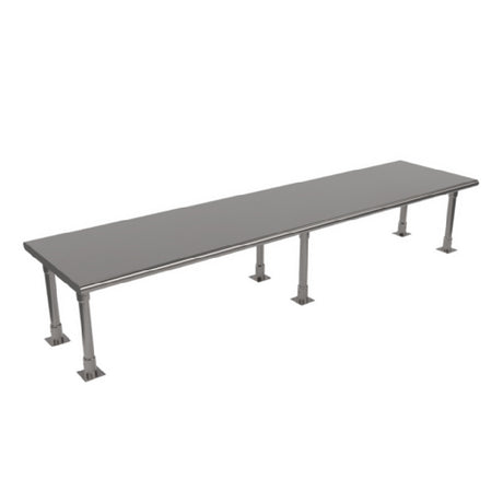 BK Resources BK-OSS-2484BN Single Overshelf Table Mount 84"W X 24"D