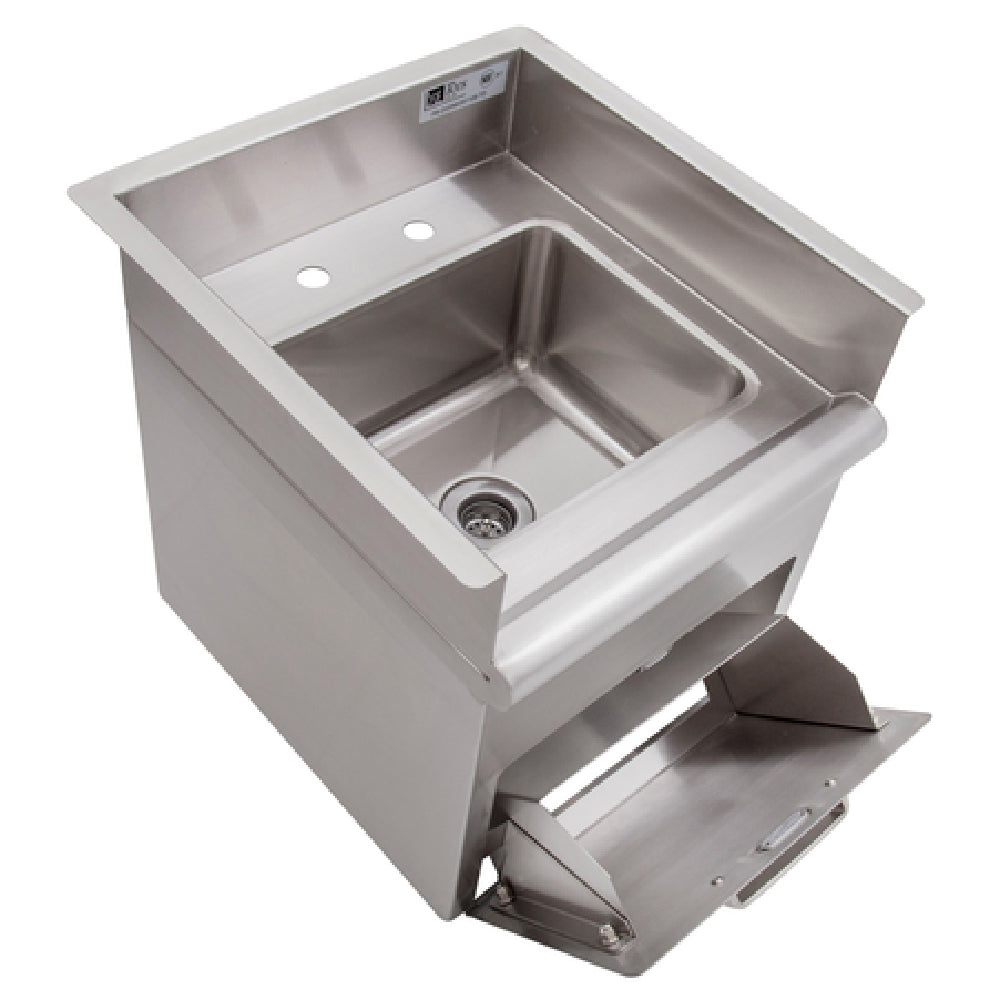 John Boos PB-DISINK091106-TD Pro-Bowl Drop-In Sink 1-compartment 16-1/2"W X 17-1/2"D X 17-1/4"H Overall Size