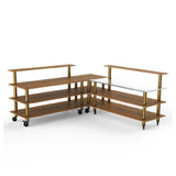Steelite MGCMLB05BBXW - Pro Corner Station, 100.5" X 100.5" X 47.5", Modular